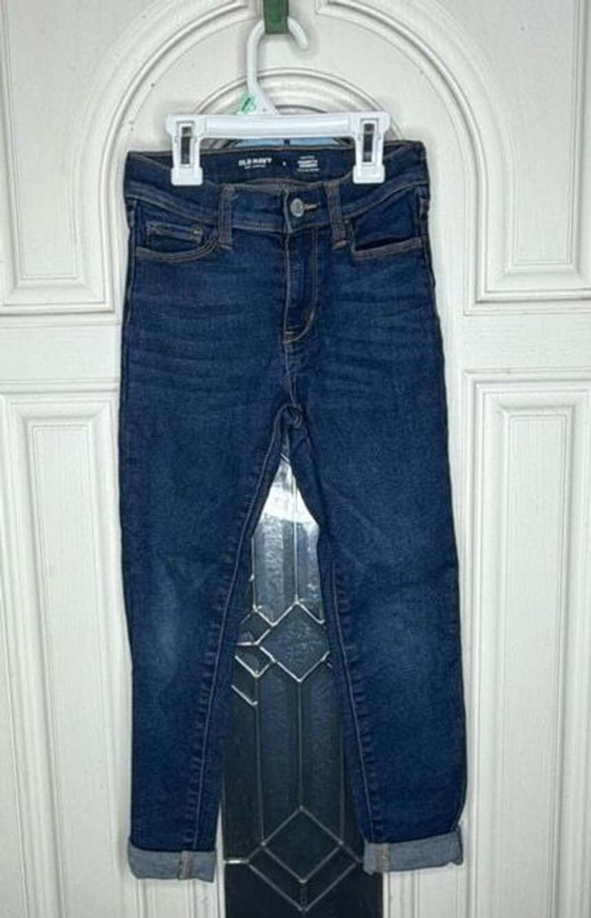 Old Navy Rockstar Jeggings Size 8 Dark Blue Denim Jeans